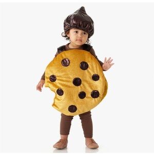 NWT Pottery Barn Kids Yellow and Brown Cookie Costume Baby 6-12 months
